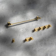Kabykla MIRI dušo kabinai su keturiais kabliukais (geltono aukso)