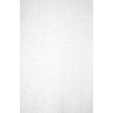 Užuolaidos tekstilinės voniai ROSES LINE balta 180x200cm