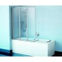 Vonios sienelė Ravak VS3 (130x140 cm), rėmas baltas