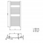Rankšluosčių džiovintuvas-kopėtėlės Neriet RONDO 600x1160 mm