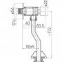 Pisuaro nuplovimo ventilis paspaudžiamas Z211 (FERRO)